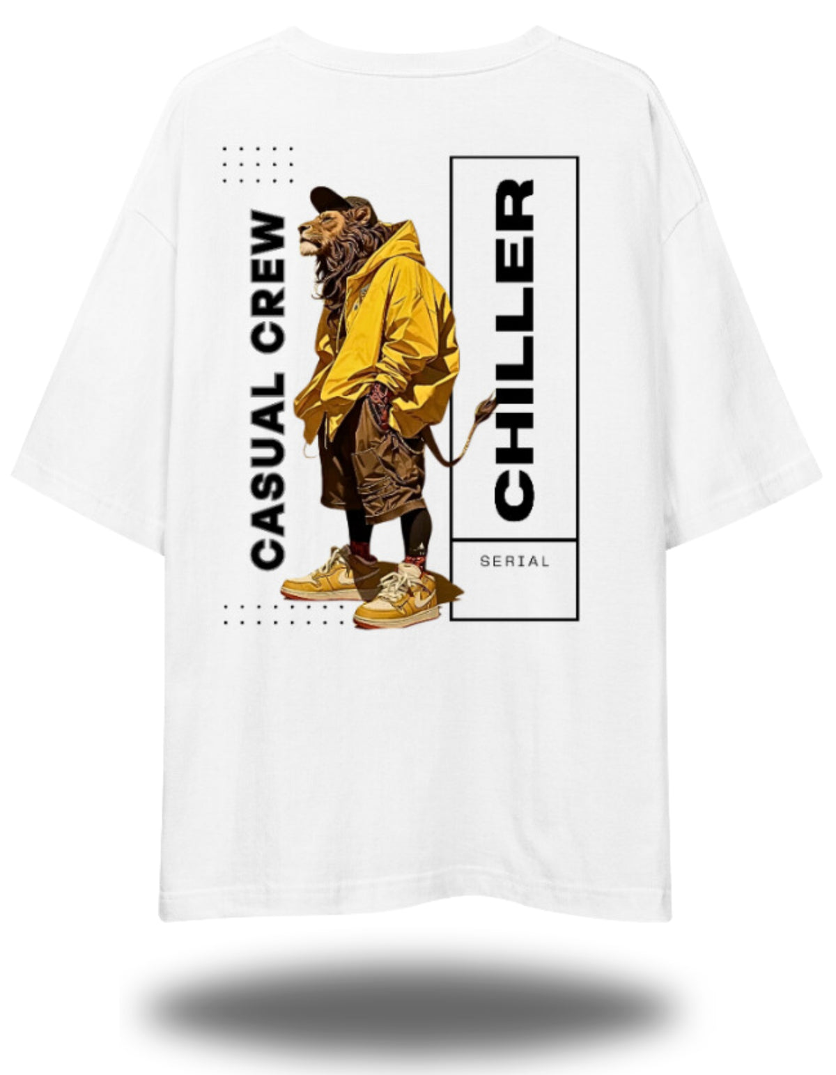SERIAL CHILLER Unisex Oversized T-Shirt Drop Shoulder