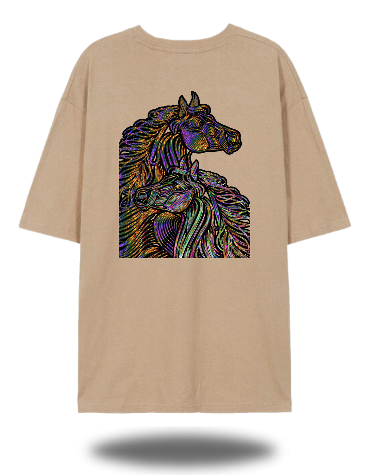 DivineHorses Unisex Oversized T-Shirt Drop Shoulder